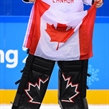 GANGNEUNG, SOUTH KOREA - FEBRUARY 24: Canada's Ben Scrivens #30 holds a Canadian flag following a 6-4 win over Team Czech Republic during bronze medal round action at the PyeongChang 2018 Olympic Winter Games. (Photo by Matt Zambonin/HHOF-IIHF Images)

